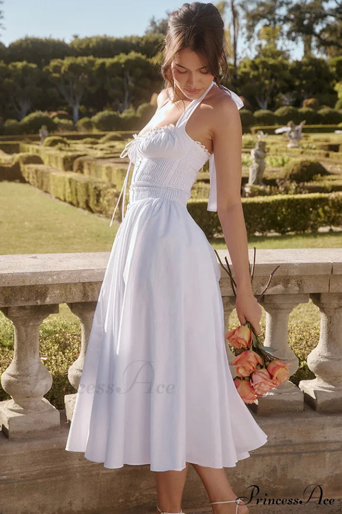 Adabella Cotton Stylish Halter Midi Sundress image 9