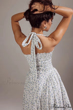 Adabella Cotton Stylish Halter Midi Sundress image 36