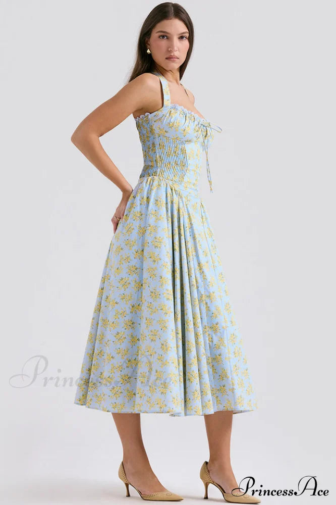 Adabella Cotton Stylish Halter Midi Sundress image 27