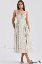 Adabella Cotton Stylish Halter Midi Sundress image 2