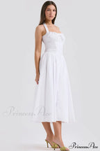 Adabella Cotton Stylish Halter Midi Sundress image 7