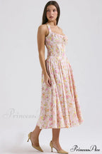 Adabella Cotton Stylish Halter Midi Sundress image 20