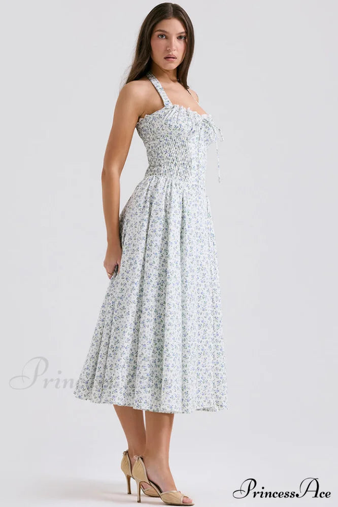 Adabella Cotton Stylish Halter Midi Sundress image 31