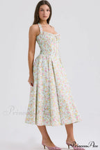 Adabella Cotton Stylish Halter Midi Sundress image 3