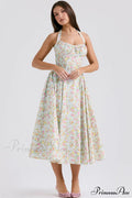 Adabella Cotton Stylish Halter Midi Sundress image 1
