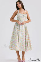 Adabella Cotton Stylish Halter Midi Sundress image 1