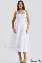 Adabella Cotton Stylish Halter Midi Sundress image 5