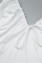 Casual Backless Bow Slim Halter Top image 3