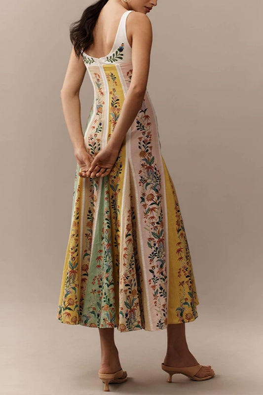 Halter Floral Printed Boho Dress image 10