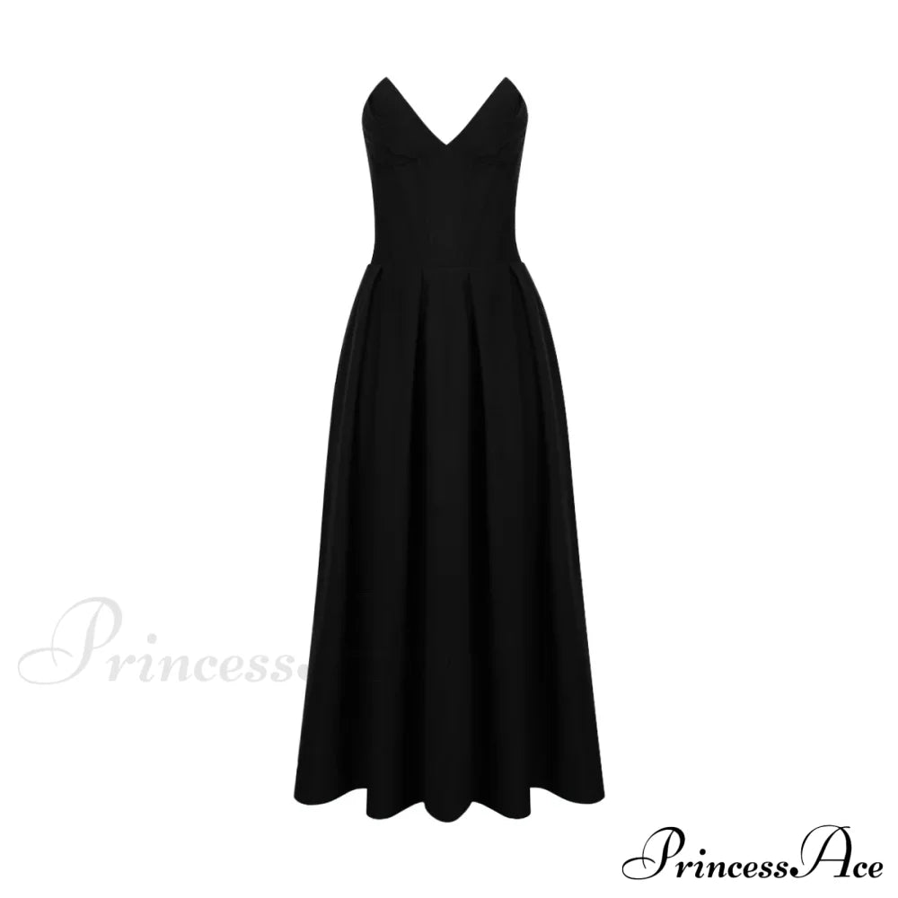 Adriana Midi A-Line Charming Strapless Corset Dress image 16