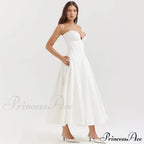 Adriana Midi A-Line Charming Strapless Corset Dress image 22