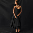 Adriana Midi A-Line Charming Strapless Corset Dress image 11