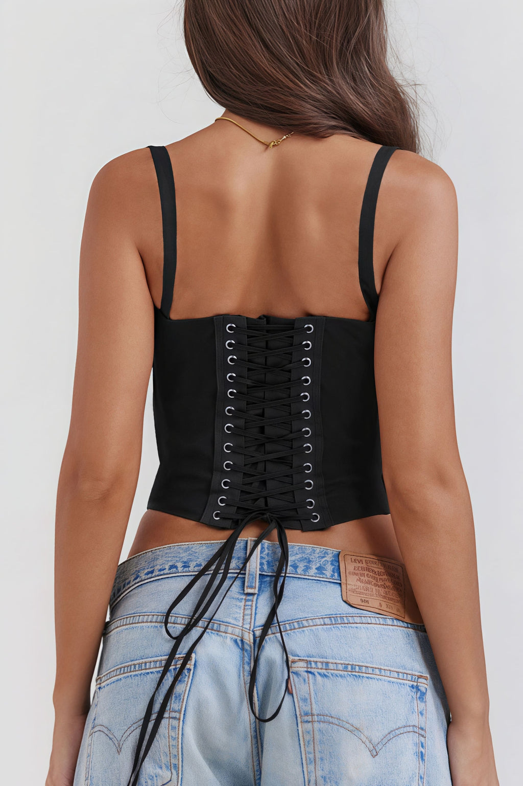 Lace Panel Tie Sexy Cami Top image 9