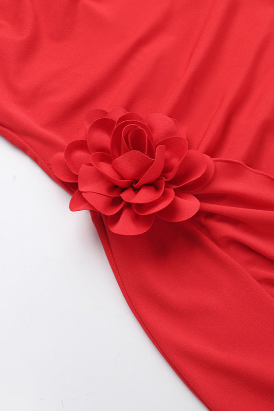 3D Floral Bodycon Maxi Dress image 6