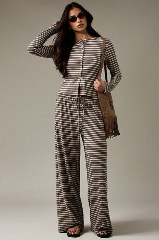 Stripe Button Cord Easy Two Piece Set image 11