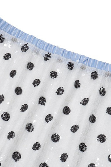 Low Waist Polka Dot Print Skirt image 3