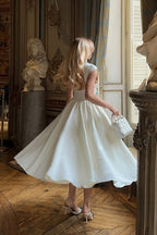 Minimalist Solid Backless Swing Midi Dress image 4