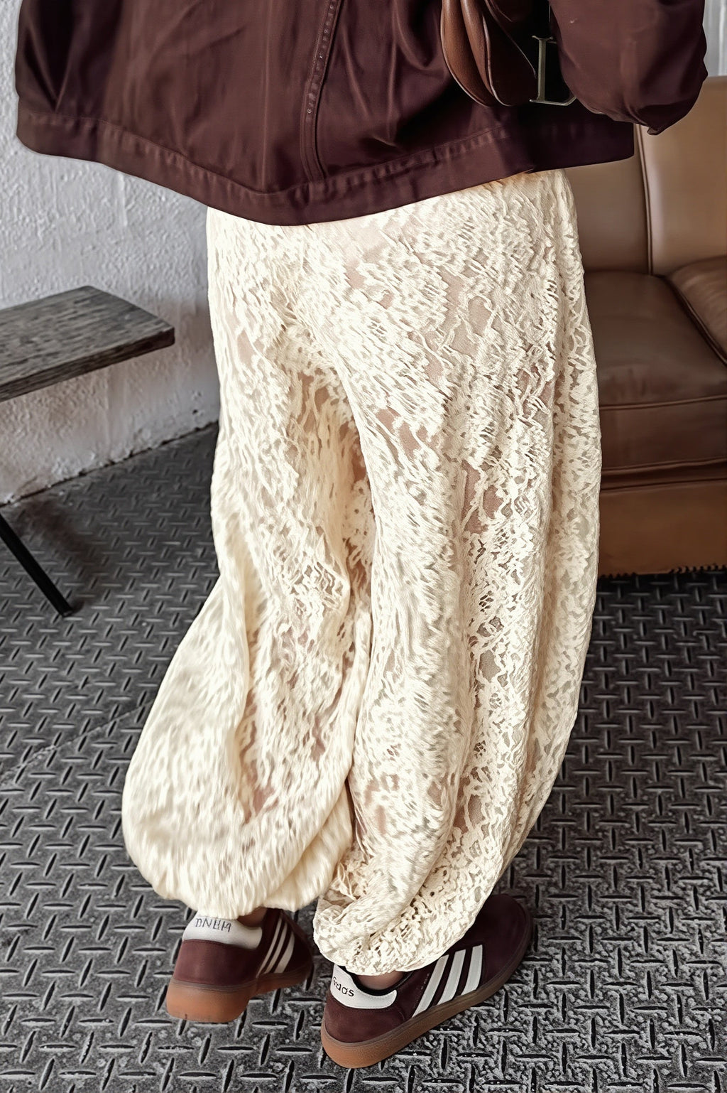 Elegant Lace Harem Pants image 3