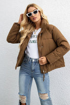 Short Stand Collar Puffer Coat image 1