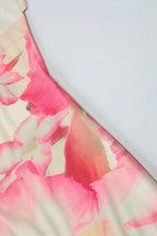 Floral Print Off Shoulder Lace Patchwork Cami Backless Maxi Dress image 8