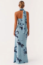 Tie Dye Mesh Spaghetti Strap Maxi Party Dress image 4