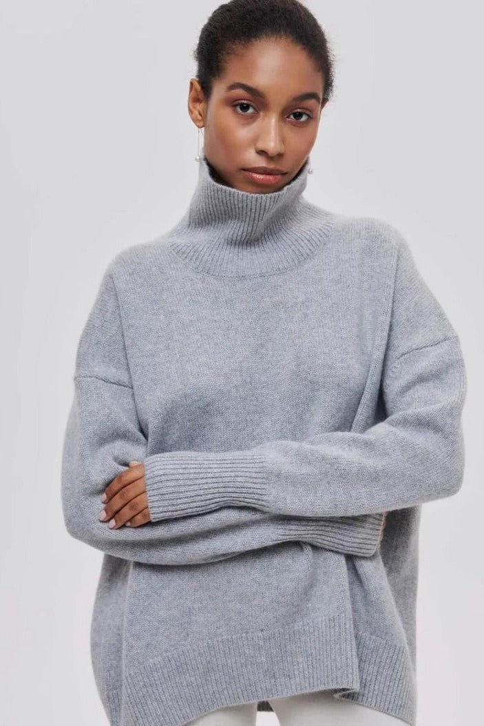 Loose Fit High Neck Sweater image 7
