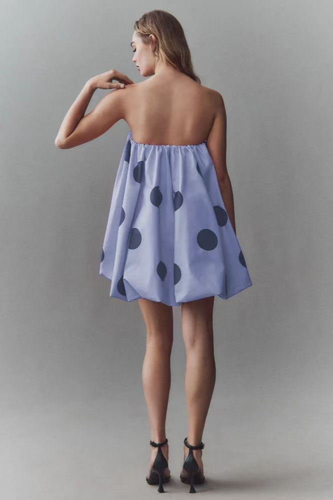Sexy Polka Dot Strapless Bodycon Mini Dress image 4