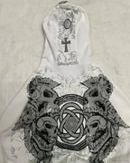 Affliction Gothic Skull Zipper Hoodie image 3