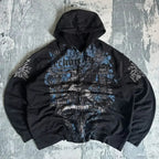 Affliction Gothic Skull Zipper Hoodie image 7