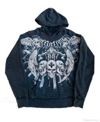 Affliction Gothic Skull Zipper Hoodie image 9