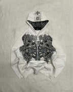 Affliction Gothic Skull Zipper Hoodie image 1