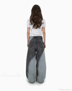 Aged Gothic Dark Contrast Denim Pant image 2