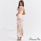 Agness Floral Stylish Maxi Bodycon Dress image 7