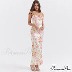 Agness Floral Stylish Maxi Bodycon Dress image 4