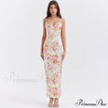 Agness Floral Stylish Maxi Bodycon Dress image 1