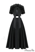 Aisha Sequin Bow Charming Lace Up Set image 10