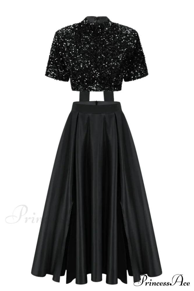 Aisha Sequin Bow Charming Lace Up Set image 9