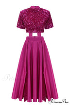 Aisha Sequin Bow Charming Lace Up Set image 7