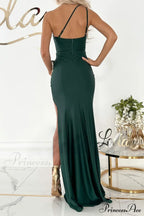 Alda One Shoulder Charming High Low Crepe Dress image 5