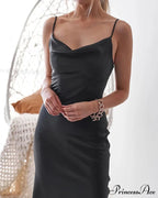 Aleena Satin Stylish Midi Dress image 16