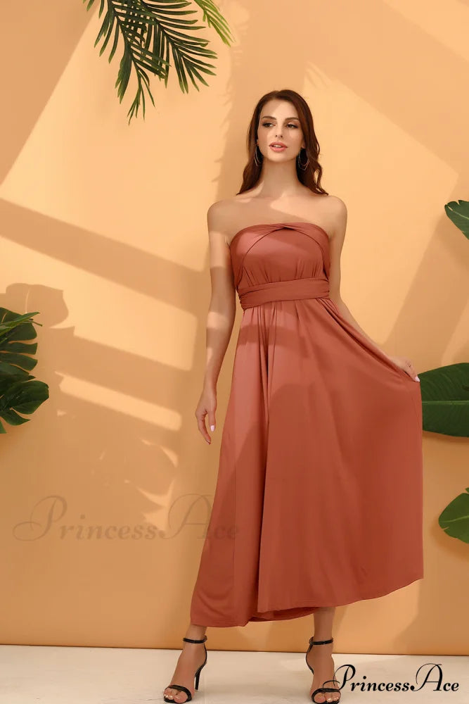 Alexandra Satin Lace Charming Back A-Line Dress image 10