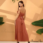 Alexandra Satin Lace Charming Back A-Line Dress image 11