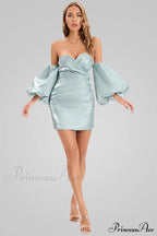 Alexandrine Puff Stylish Sleeve Mini Dress image 5