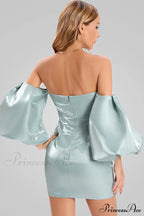 Alexandrine Puff Stylish Sleeve Mini Dress image 3