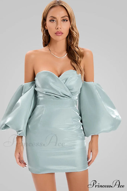 Alexandrine Puff Stylish Sleeve Mini Dress image 1
