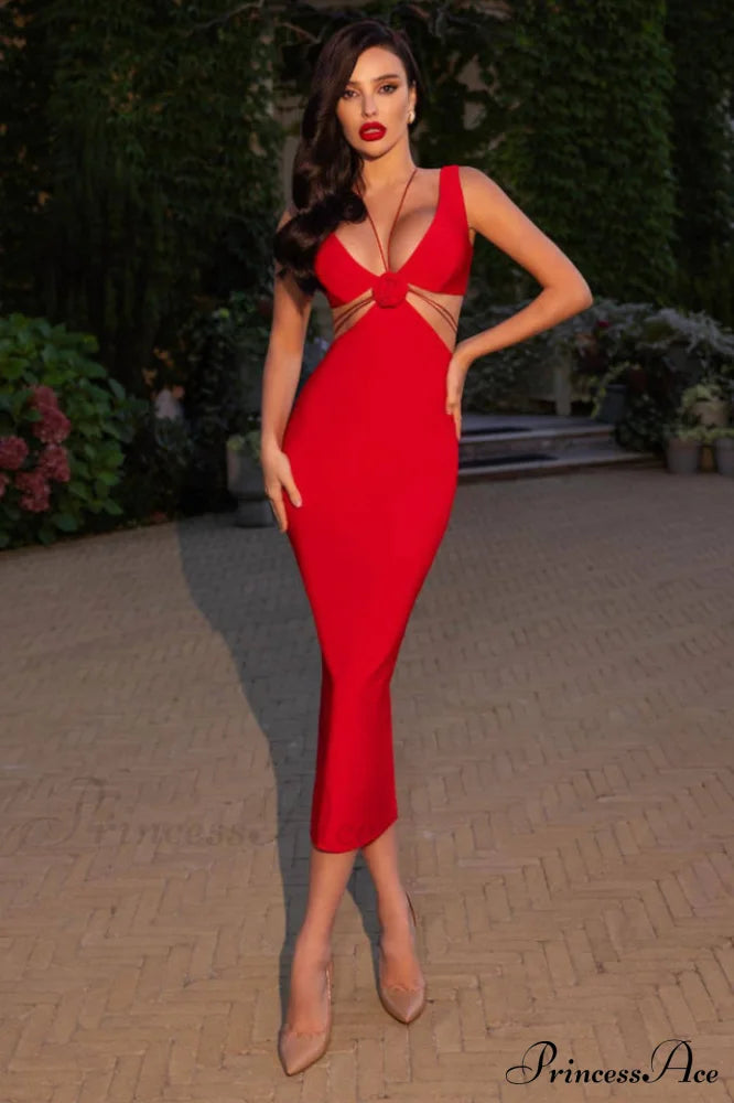Alize Flower Stylish Embellished Maxi Dress image 6