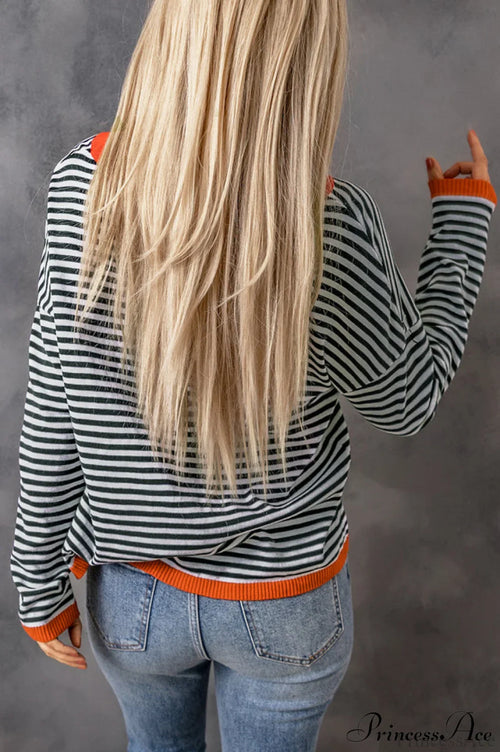 All Around The Charming Way Striped Top image 2
