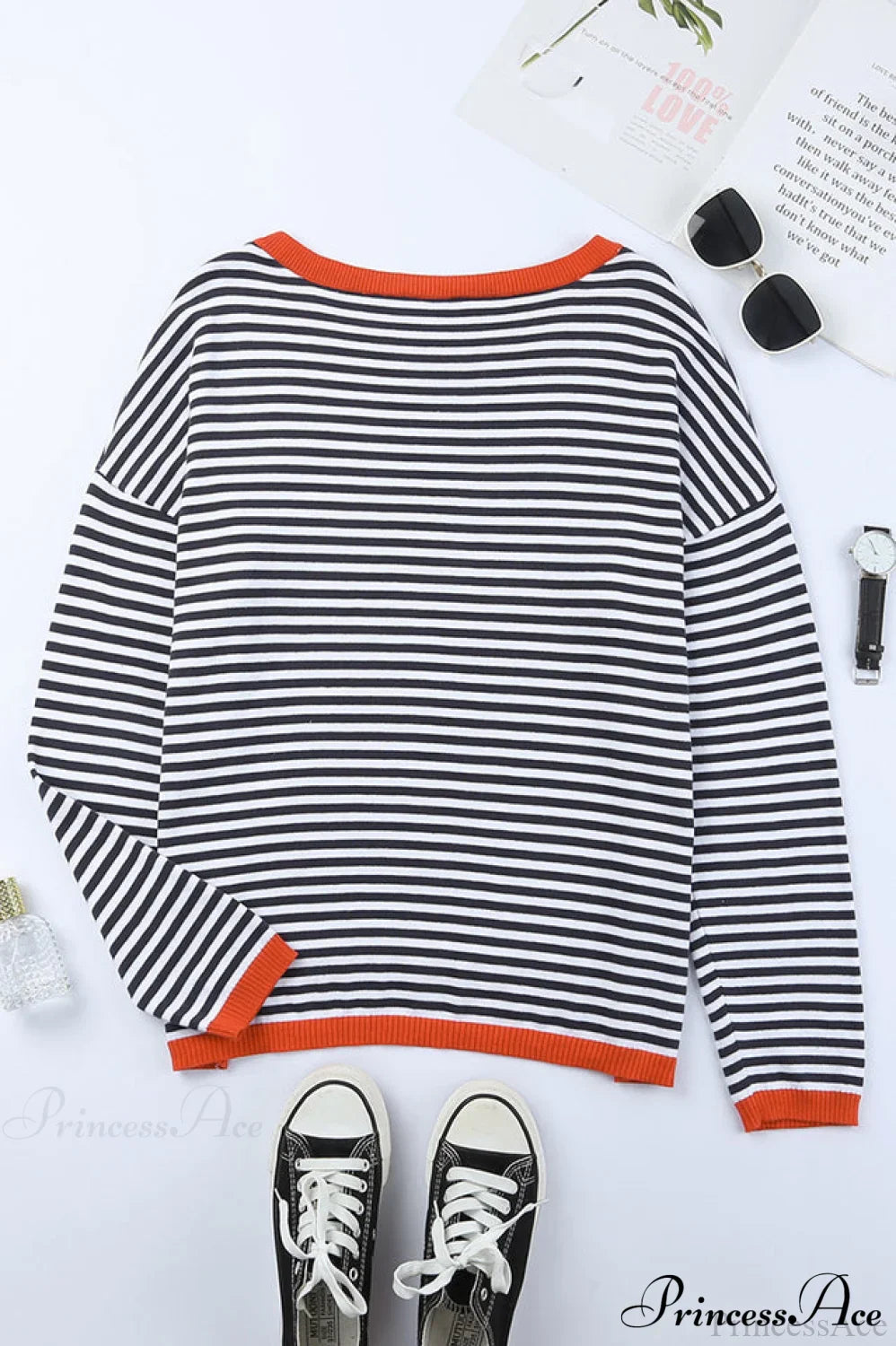 All Around The Charming Way Striped Top image 8