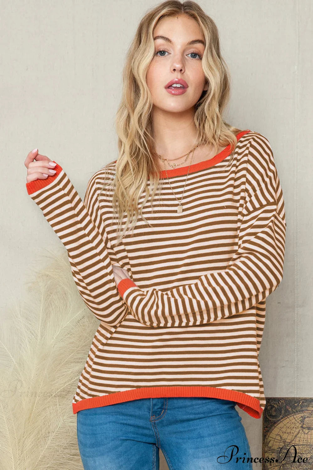 All Around The Charming Way Striped Top image 6