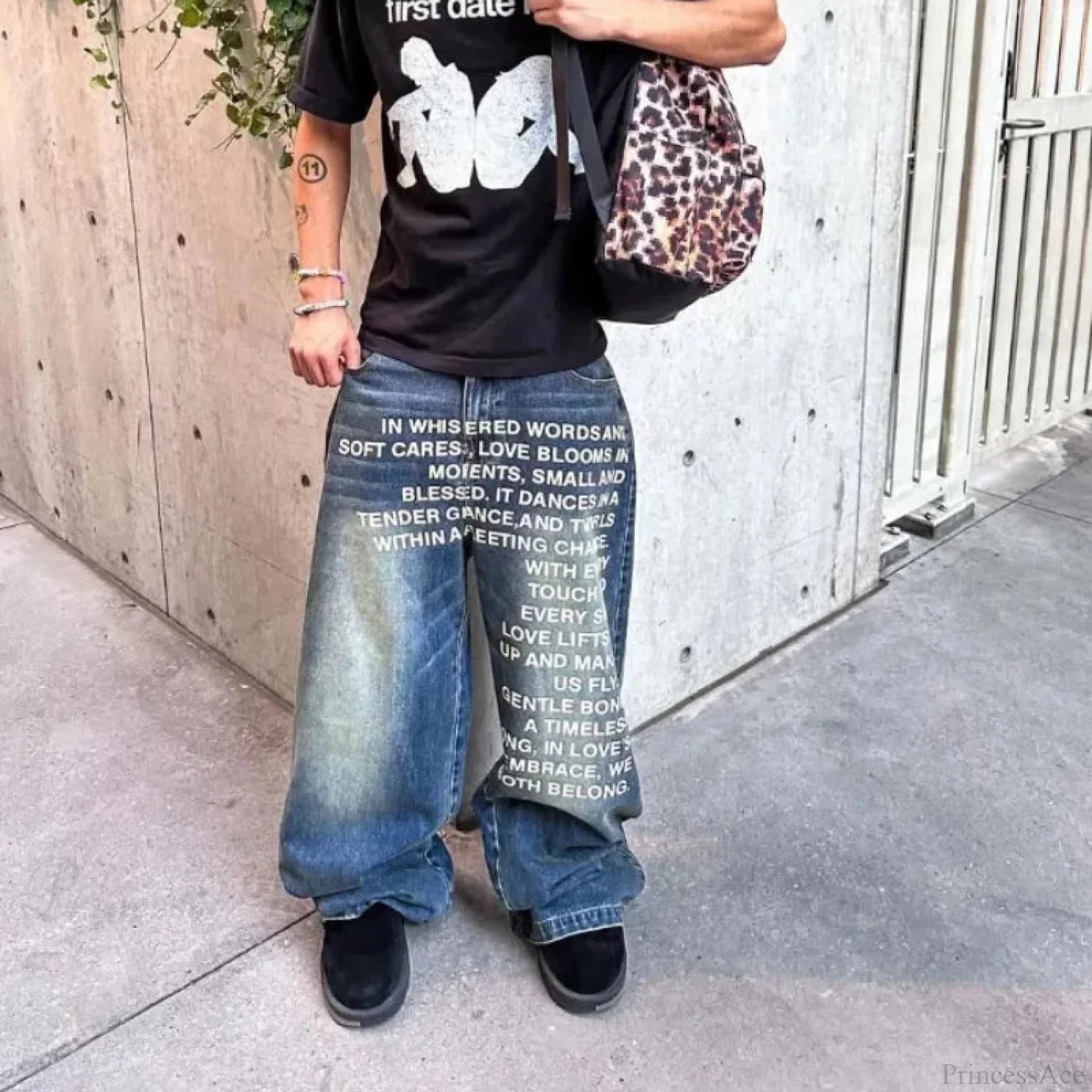 American Gothic Alphabet Relaxed Pant image 4